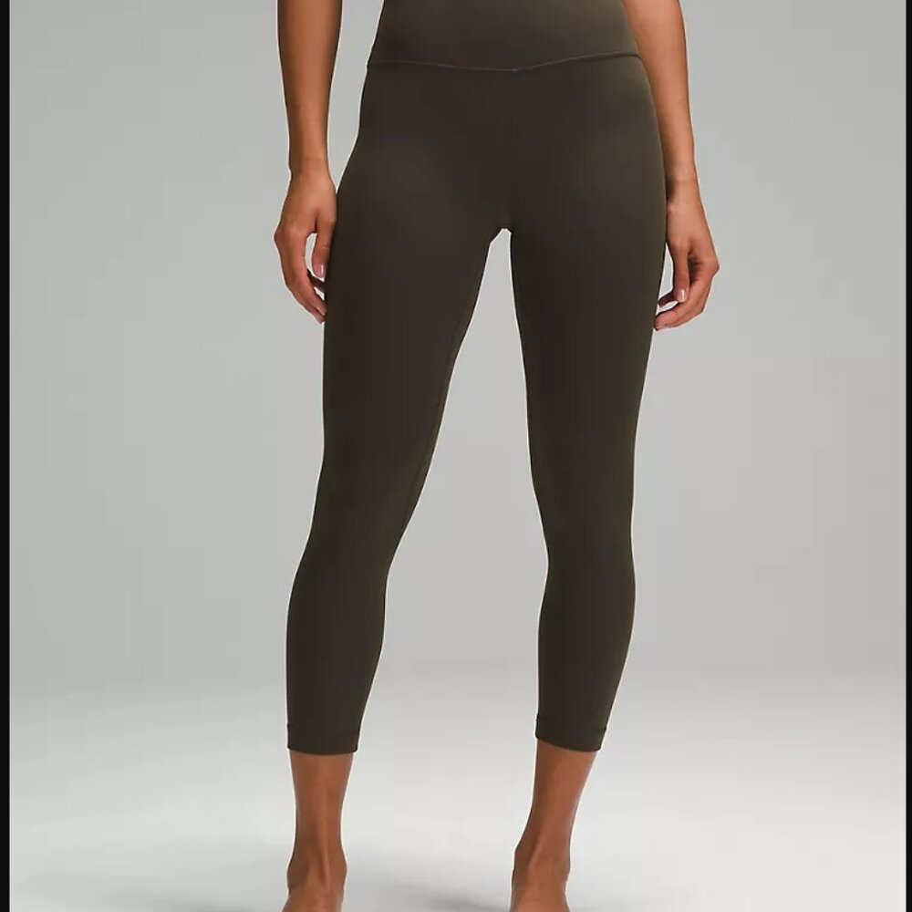 lululemon Align™ High-Rise Crop 23" in Dark Olive